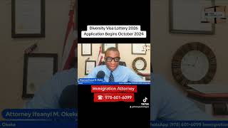 Diversity Visa Lottery 2026 Application starts October 2024 [upl. by Ynohtnanhoj]