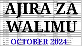 AJIRA ZA WALIMU WALIOITWA KWENYE USAILI HALMASHAURI ZOTE NCHINI October 2024 pdf [upl. by Aderfla]