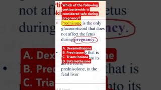 Which of the following corticosteroids is considered safe during pregnancy [upl. by Dasi545]