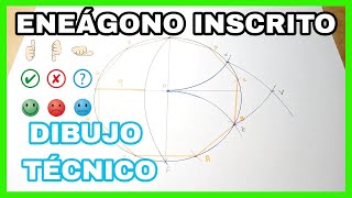 ENEÁGONO  inscrito en una circunferencia⭕ RESUELTO✅ [upl. by Peckham]