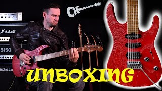 Charvel ProMod DK24 Red Ash  Unboxing [upl. by Nilatak]