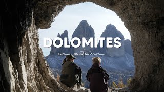 Dolomites in Autumn  Geisler Alm Lago di Braies Tre Cime di Lavaredo  Sony ZVE1  Cinematic vlog [upl. by Alemak]