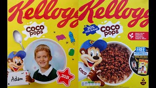 Coco Pops Personalised Cereal Box amp Advert 2021 [upl. by Schonfeld523]