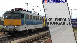 Treinen op station Kelenfold Boedapest Hongarije  16 juli 2018 [upl. by Lesnah]