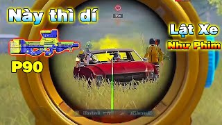 Trận Rank Đầu Mùa Cực Căng với P90  Xe Địch Bay Như Phim Ấn Độ PUBG Mobile [upl. by Terhune642]