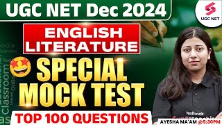 UGC NET English Literature Classes 2024  UGC NET English Literature Mock Test By Ayesha Khan [upl. by Erbma]