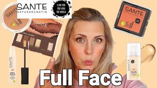 Sante Naturkosmetik Makeup  Look  Neue Palette  August 2023 [upl. by Tearle129]