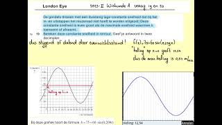 2023II London Eye vraag19 en 20 VWO wiskunde A [upl. by Steve]