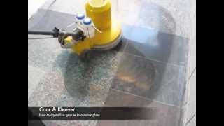 How to polish Granite floors  Granite Crystallizing Kleever System [upl. by Andros]