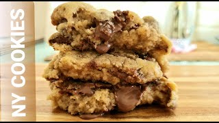 New York Style Chocolate Chip CookiesHow to make the ULTIMATE NYC COOKIES [upl. by Eugor]