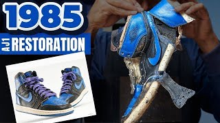 Bringing Dead Js Back To Life 1985 Air Jordan 1 Restoration [upl. by Elime]