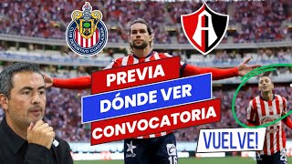 DÓNDE VER MÉXICO Y USA CONVOCATORIA POSIBLE ALINEACIÓN Y MÁS CHIVAS VS ATLAS [upl. by Aduhey]