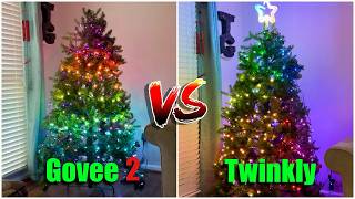 GOVEE vs TWINKLY  Smart Christmas Tree SHOWDOWN [upl. by Rosane]