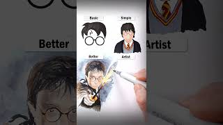 Draw Harry Potter art drawing shorts harrypotter magic howtodraw easydraw [upl. by Vick]