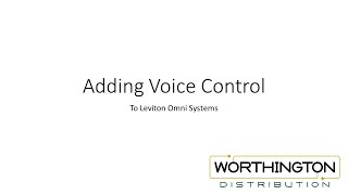 Adding Voice Control to Leviton Omni Systems using Alexa [upl. by Drofnil]