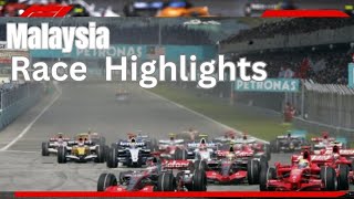 F1 2007 Malaysian Grand Prix Race Highlights Round 2 [upl. by Akli]