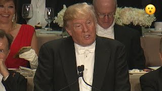 Trump roasts Clinton at Al Smith charity dinner 😮 viral [upl. by Helen919]