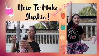 How to make at Home Slushies Lychee Slushies [upl. by Suivatna782]