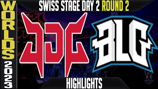 JDG vs BLG Highlights  Worlds 2023 Swiss Stage Day 2 Round 2  JD Esports vs Bilibili Gaming [upl. by Urbano]