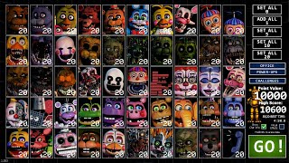 FNAF UCN 5020 MODE COMPLETED [upl. by Gudrin]