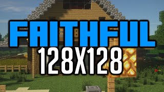 Faithful 128x128 Texture Pack Download amp Showcase [upl. by Resarf247]