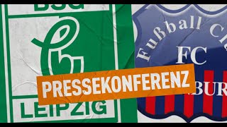 Pressekonferenz nach der Partie BSG Chemie Leipzig  FC Eilenburg 22102023 [upl. by Yengac895]