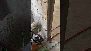 Concrete Drilling and Wood Pile Installation for False Ceilings and Wall Cladding [upl. by Lishe]