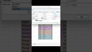 How to Quickly Sort Data by Color in Excel shorts shortvideo [upl. by Eceirehs]