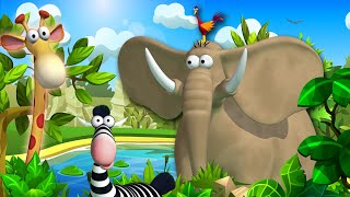 Gazoon  The Lake Monster  Jungle Book Stories  Kids Animation  Funny Animal Cartoon For Kids [upl. by Ashmead]