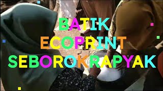 Pelatihan Batik Ecoprint Seborokrapyak [upl. by Kinney748]