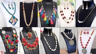 30 Creative Handmade Necklace Ideas  Jewelry Making at Home [upl. by Alick]