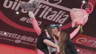 La premiazioni della nuova Maglia Rosa Vincenzo Nibali [upl. by Assennej]