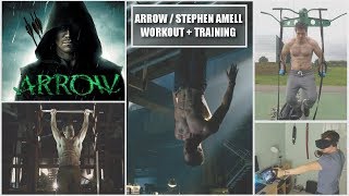 Arrow Training Stephen Amells Workout and How to Increase Accuracy [upl. by Yasu]