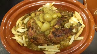 Tajine poulet olives citron confit facil et rapide inratable cuisine marocaine [upl. by Eresed893]