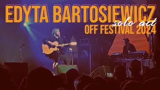 Edyta Bartosiewicz solo act live  OFF Festival 2024 [upl. by Brodsky]