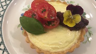 Goat Cheese Tart with Tomato Salad and Olive Tapenade [upl. by Oringas]