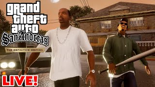 GTA San Andreas Definitive Edition LIVE Gameplay  Grove Street For Life GTASA SanAndreasLive [upl. by Mozelle]