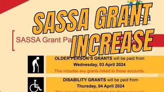 Breaking News SASSA Grants Increase for April 2024 Good News for Recipients [upl. by Loma]