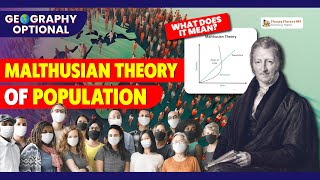 What is Malthusian Theory of Population Detailed Explanation  Sleepy Classes Geography Optional [upl. by Krueger]