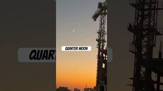 Quarter moon sight in my window shortvideo halfmoon window views w [upl. by Borreri]