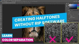 How to Create Halftones in Photoshop for Screen Printing Without Using Rip Software [upl. by Akerdna]