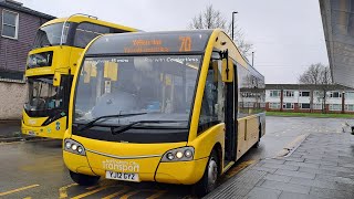 Optare Solo SR  70 to City Centre [upl. by Kohl449]