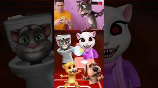 TALKING TOM 🆚 TALKING ANGELA COFFIN DANCE COVER TILES HOP 1524 HORT [upl. by Kaiulani]