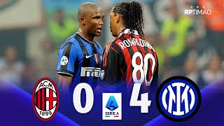 Milan 0 x 4 Inter ● Serie A 200910 Extended Goals amp Highlights ᴴᴰ [upl. by Atnim]