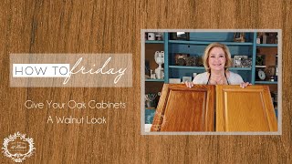 How To Make Your Oak Cabinets Look Like Walnut  Using Gel Stain and our New Matte Sealer [upl. by Shanda192]