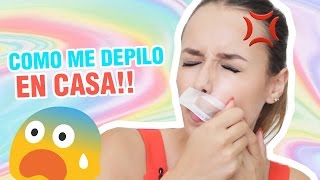 COMO DEPILARTE EL BIGOTE EN CASA  RESEÑA [upl. by Euqinor21]