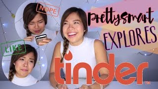 PrettySmart Tries TINDER For The First Time  PrettySmart [upl. by Roxy]