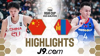 China 🇨🇳 take care of business against Mongolia  J9 Highlights  FIBA Asia Cup 2025 Qualifiers [upl. by Island]