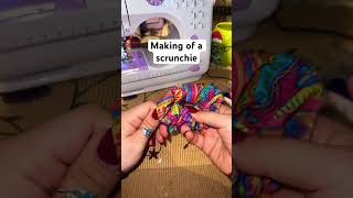 Scrunchie 😄 scrunchies diy sewing fyp [upl. by Eimrej]