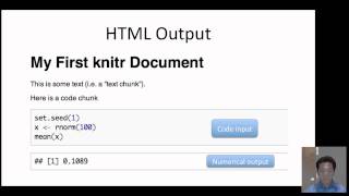 Literate Statistical Programming with knitr Part 34 [upl. by Samira]